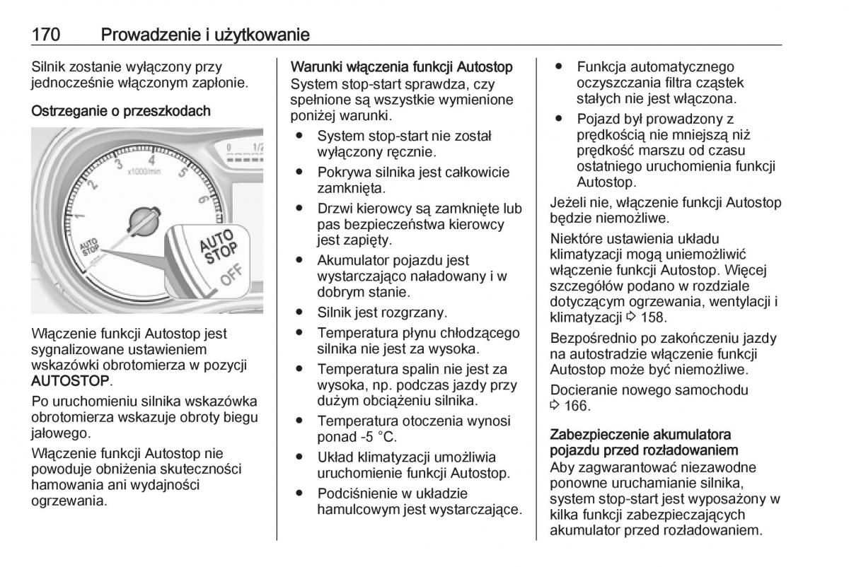 manual  Opel Zafira C FL instrukcja / page 172