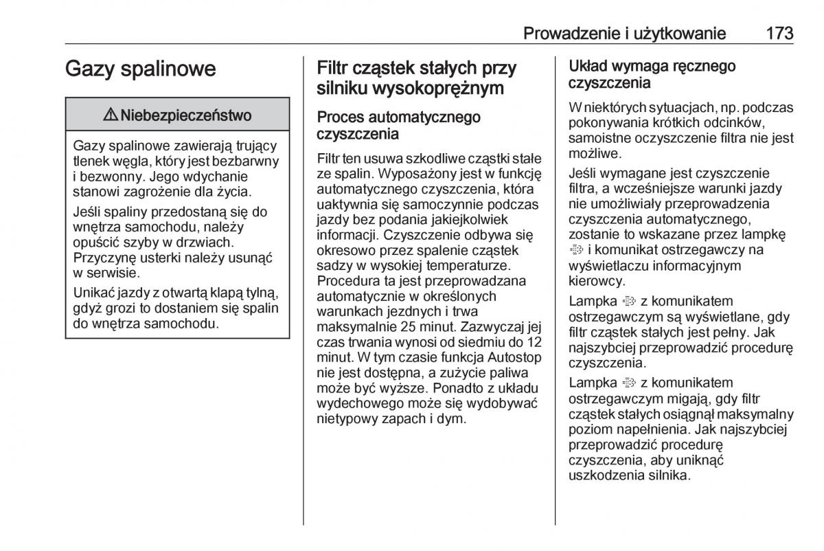 manual  Opel Zafira C FL instrukcja / page 175