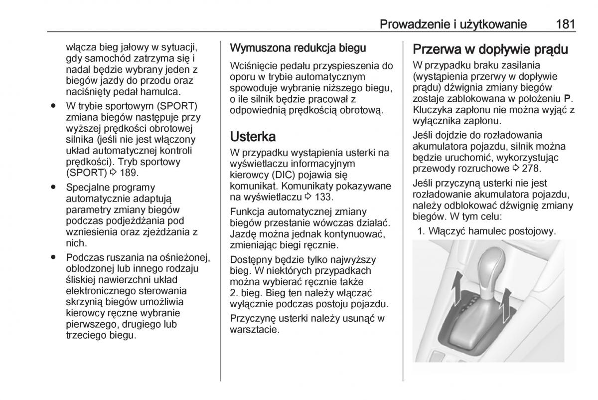 manual  Opel Zafira C FL instrukcja / page 183