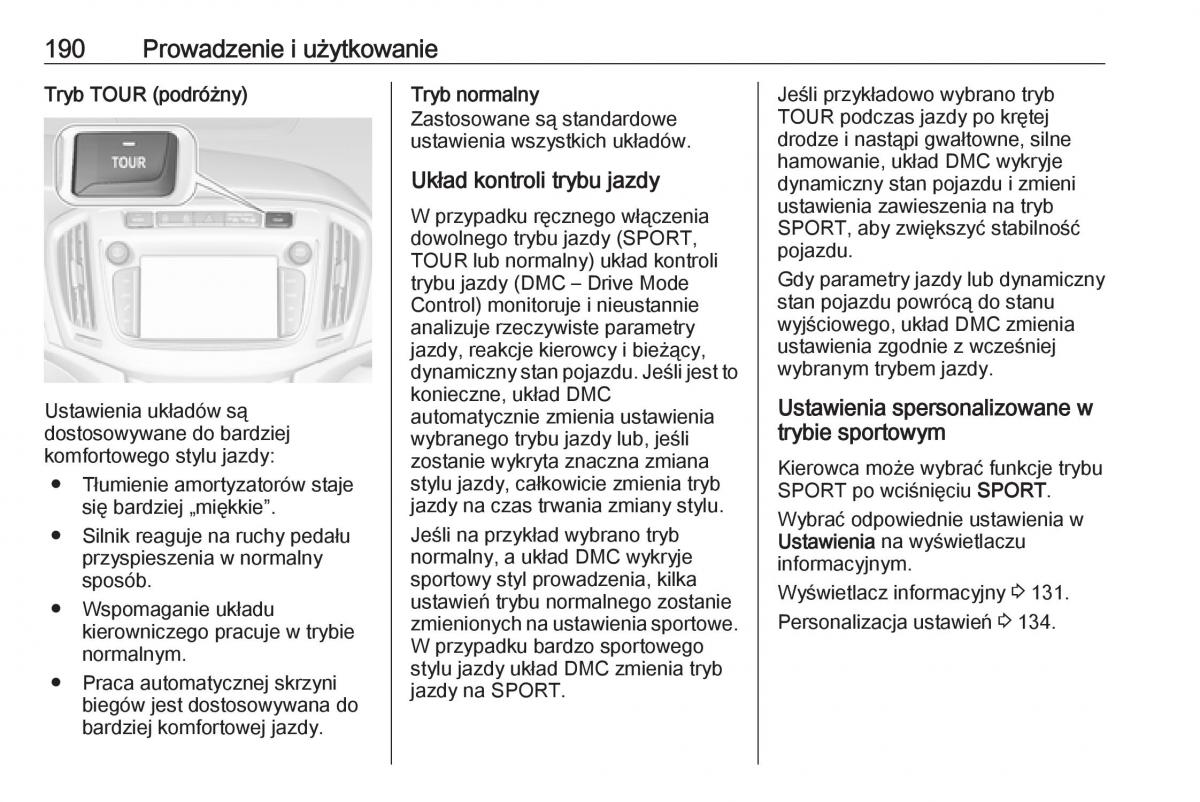 manual  Opel Zafira C FL instrukcja / page 192