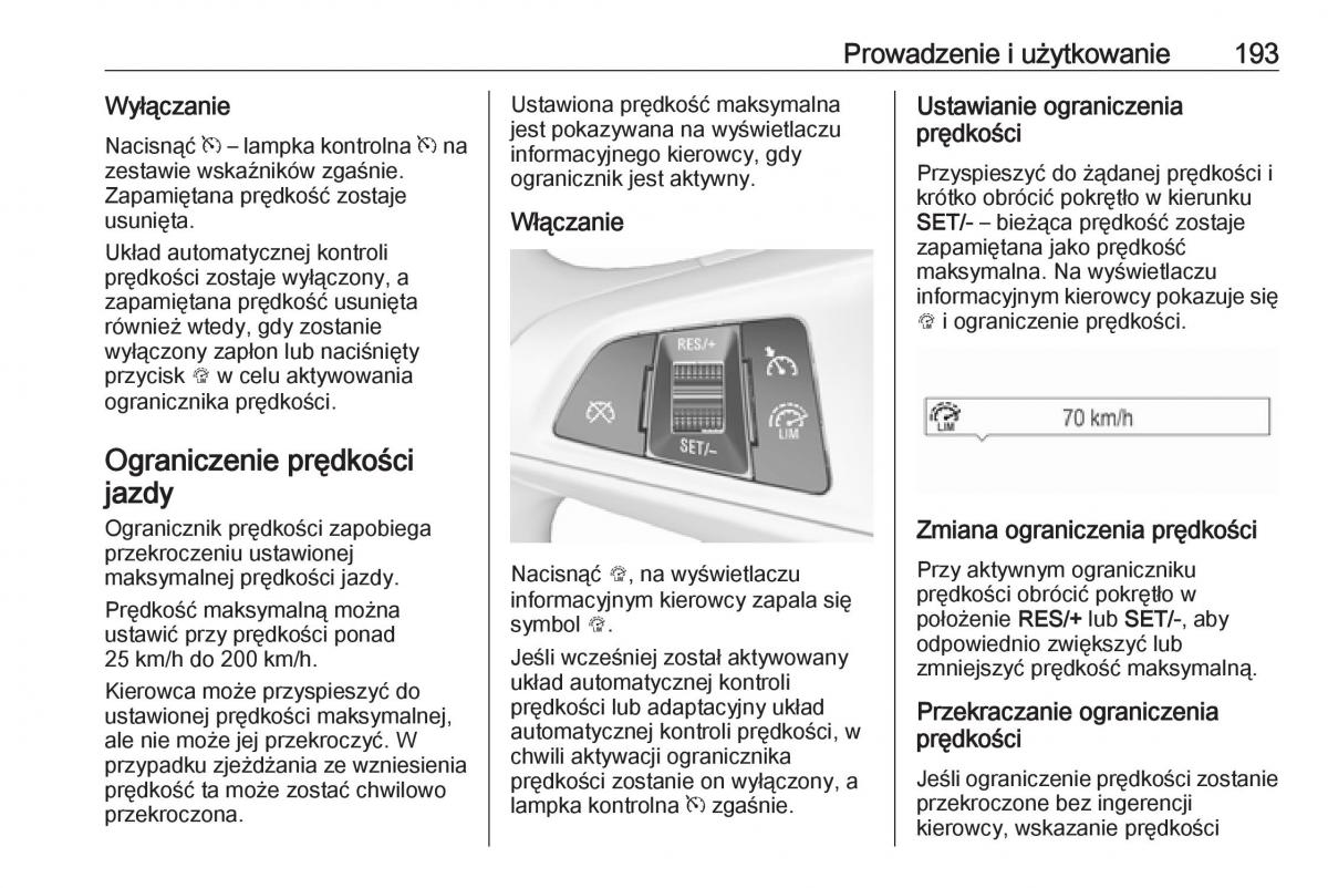 manual  Opel Zafira C FL instrukcja / page 195