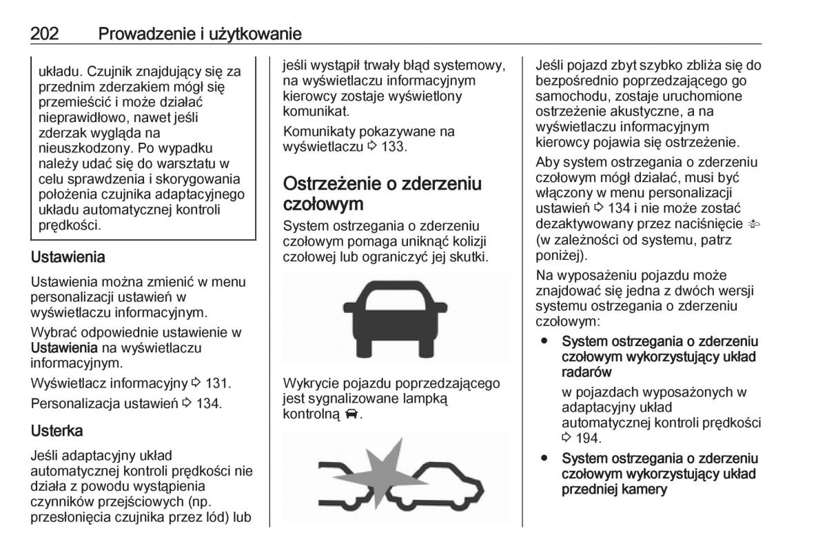 manual  Opel Zafira C FL instrukcja / page 204