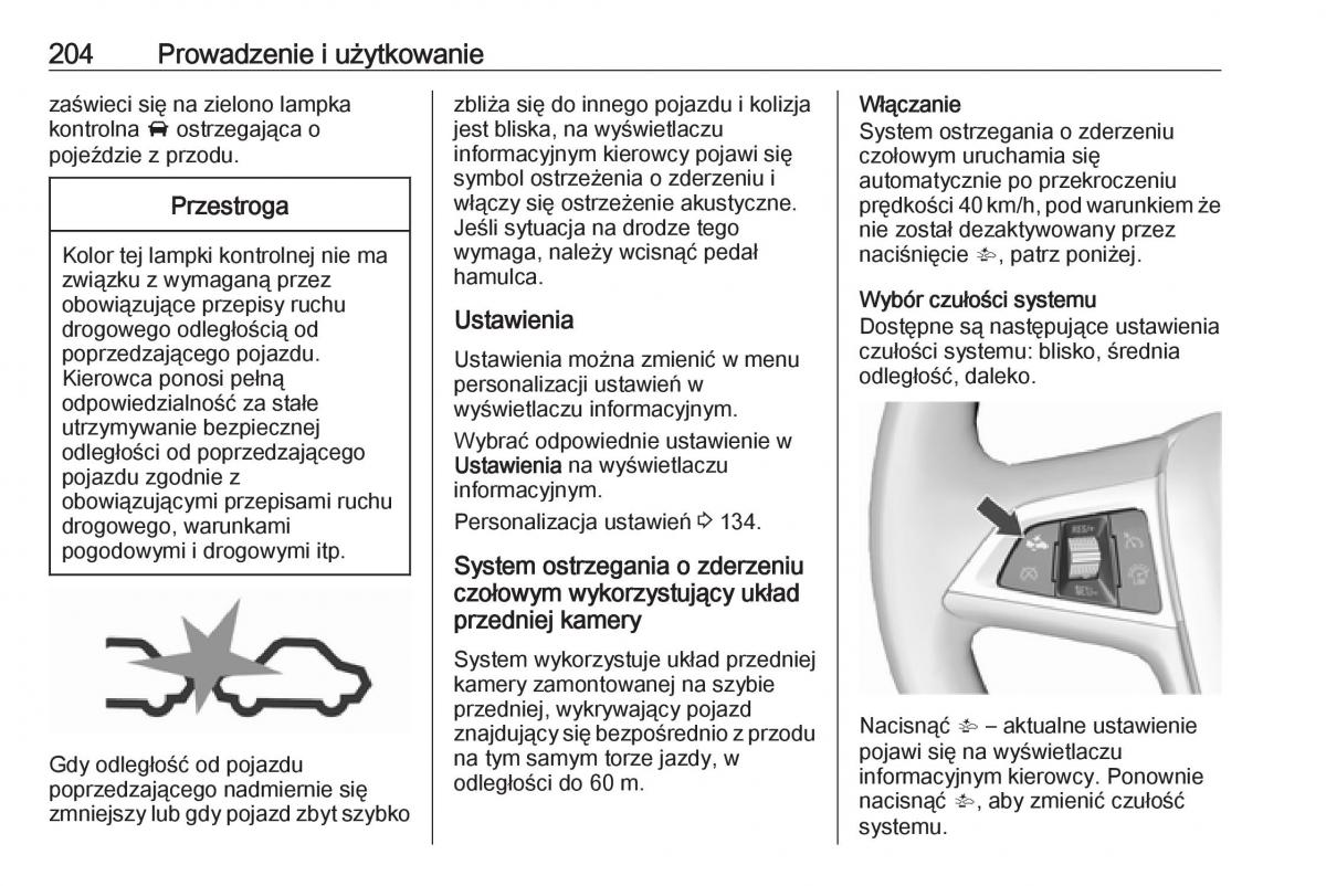 manual  Opel Zafira C FL instrukcja / page 206