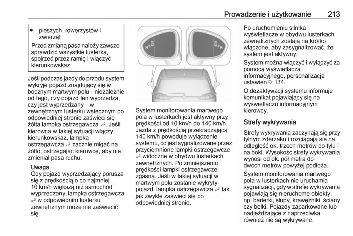 manual  Opel Zafira C FL instrukcja / page 215