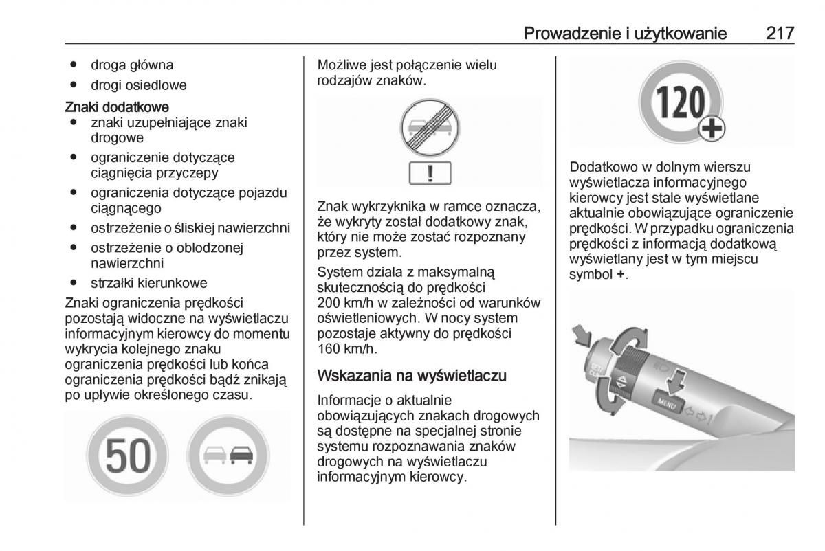 manual  Opel Zafira C FL instrukcja / page 219