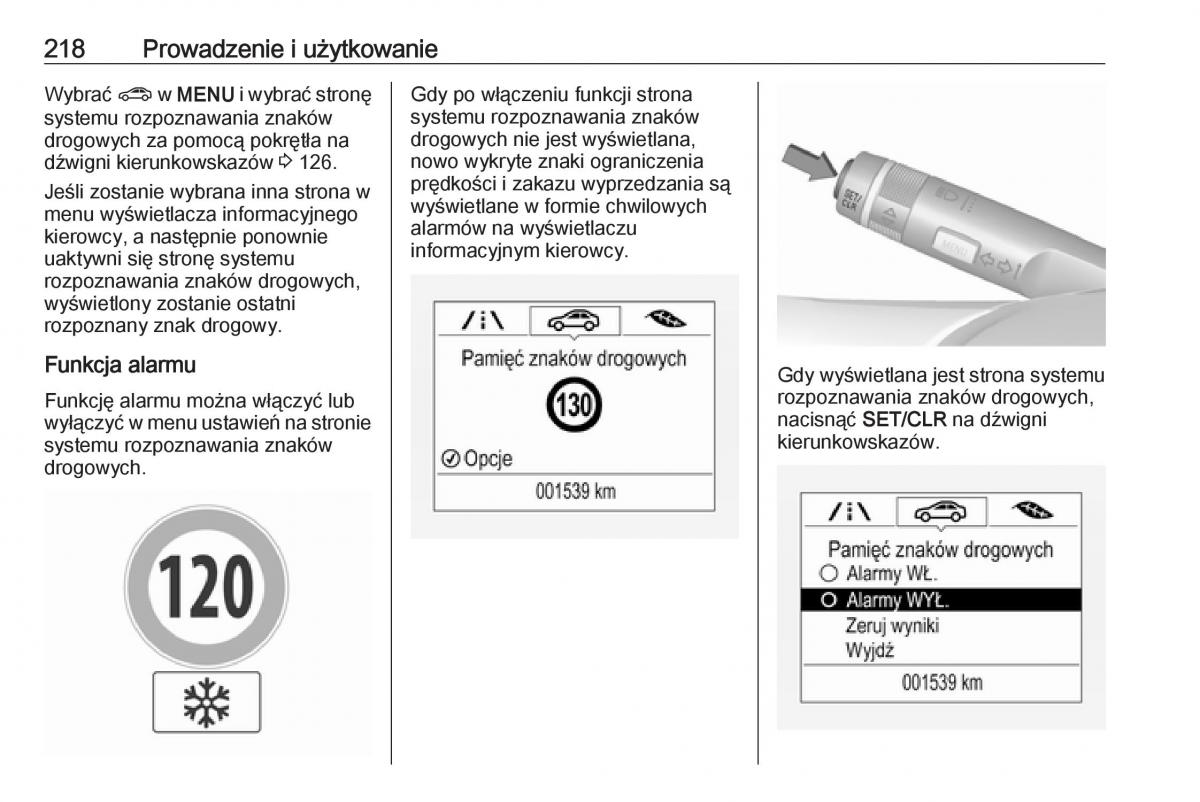 manual  Opel Zafira C FL instrukcja / page 220