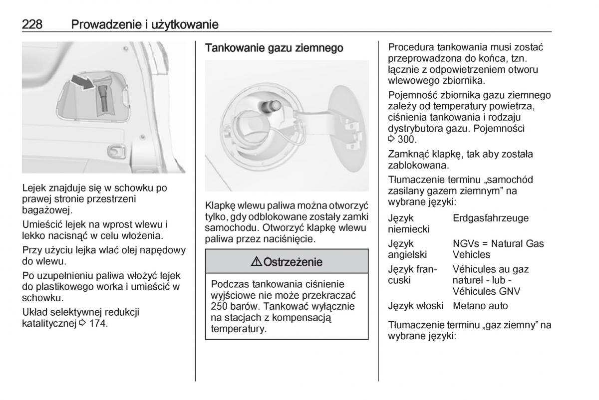 Opel Zafira C FL instrukcja obslugi / page 230