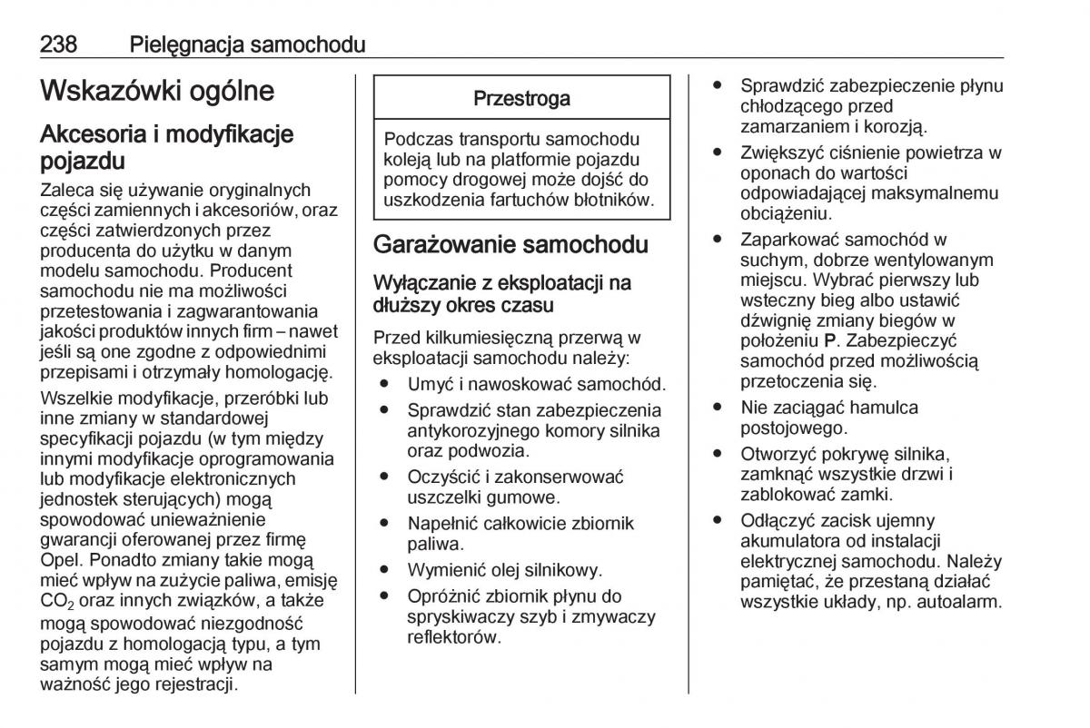 manual  Opel Zafira C FL instrukcja / page 240