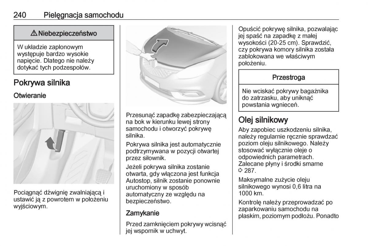 manual  Opel Zafira C FL instrukcja / page 242