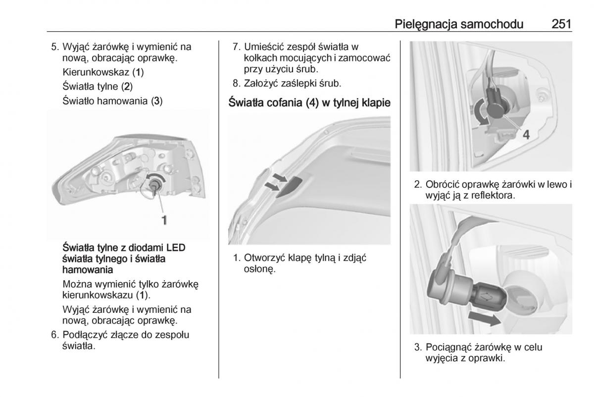 manual  Opel Zafira C FL instrukcja / page 253