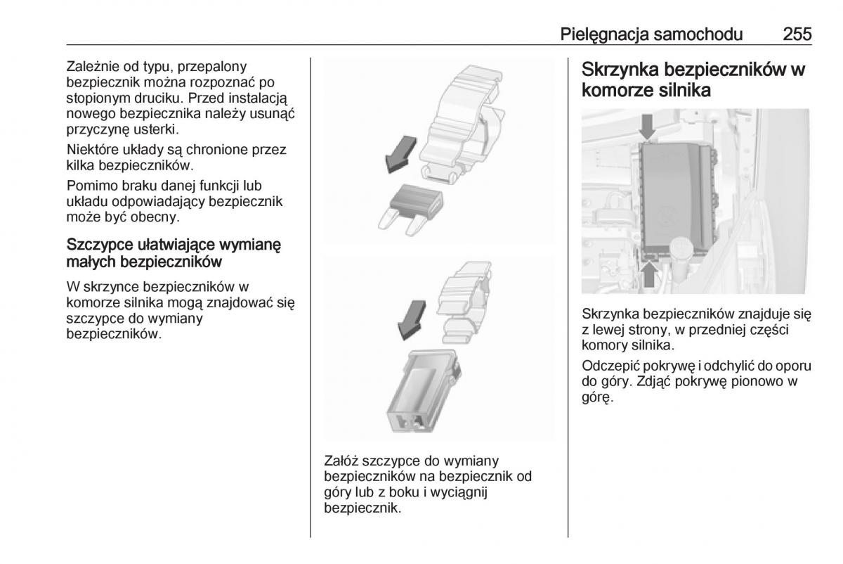 Opel Zafira C FL instrukcja obslugi / page 257