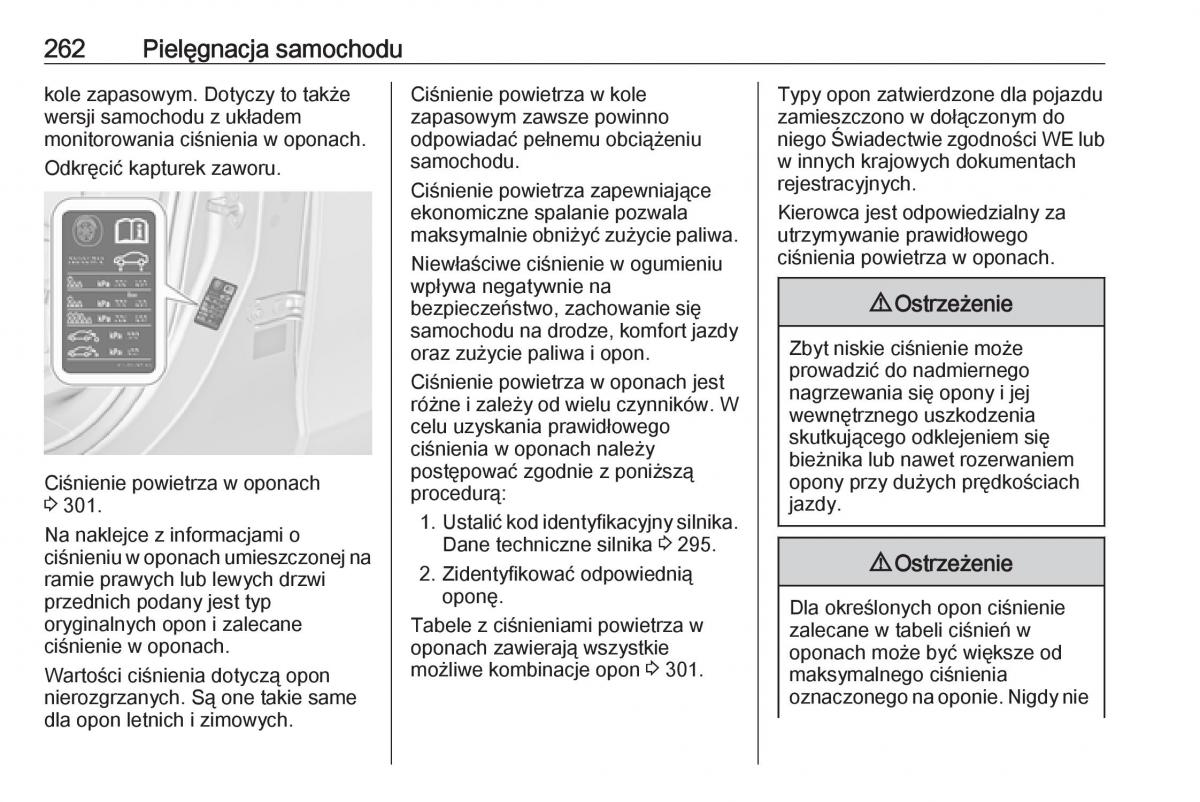 manual  Opel Zafira C FL instrukcja / page 264