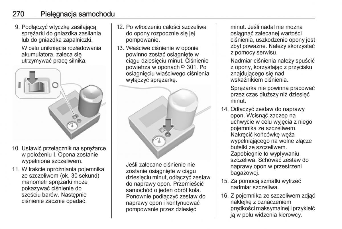 manual  Opel Zafira C FL instrukcja / page 272