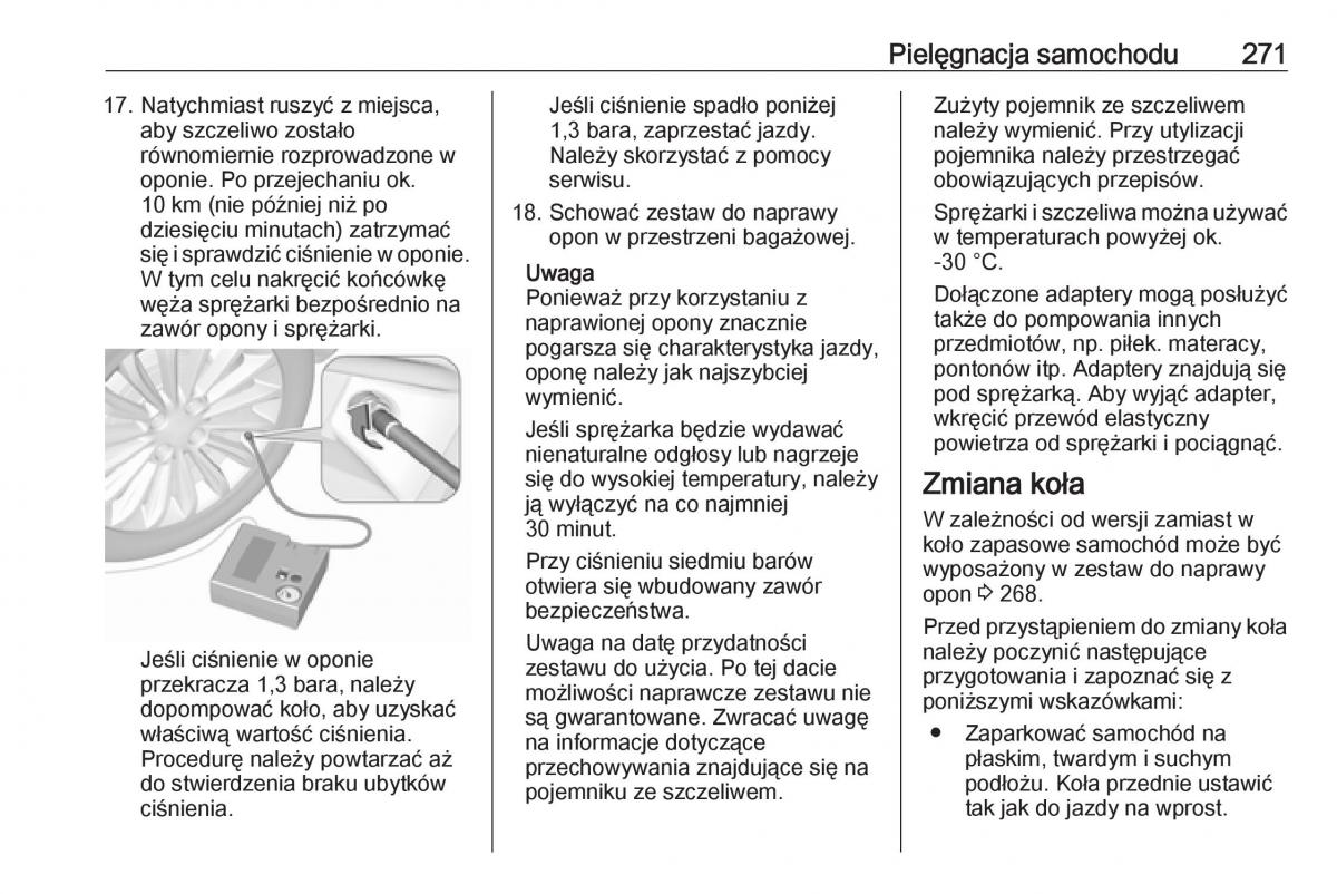 manual  Opel Zafira C FL instrukcja / page 273