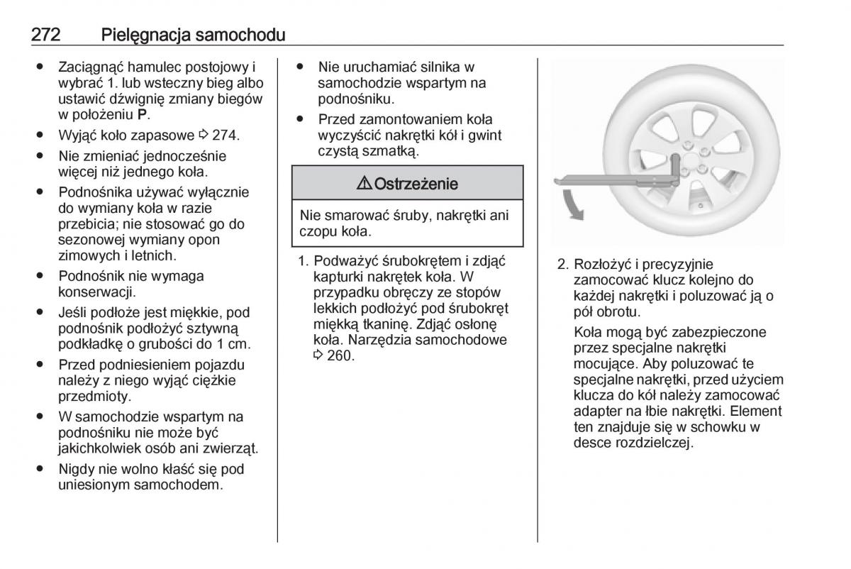 manual  Opel Zafira C FL instrukcja / page 274