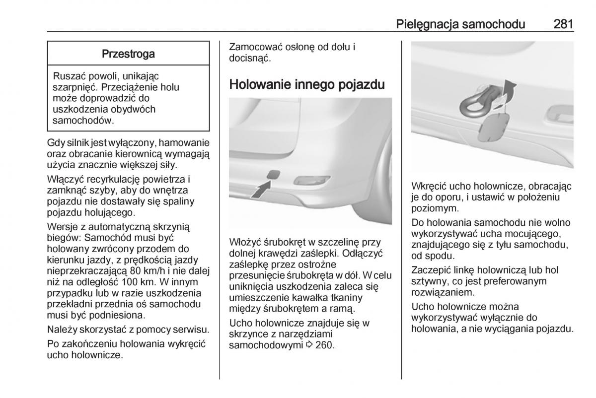 manual  Opel Zafira C FL instrukcja / page 283