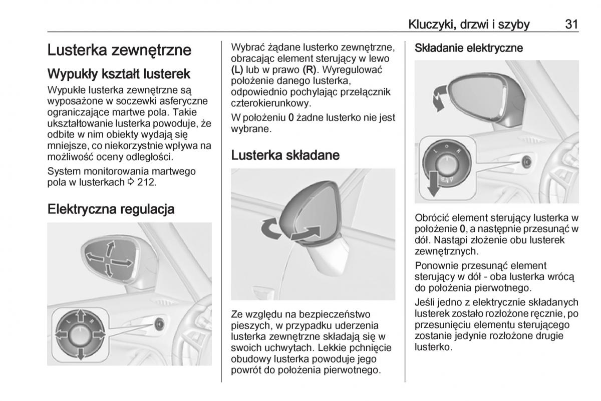 Opel Zafira C FL instrukcja obslugi / page 33