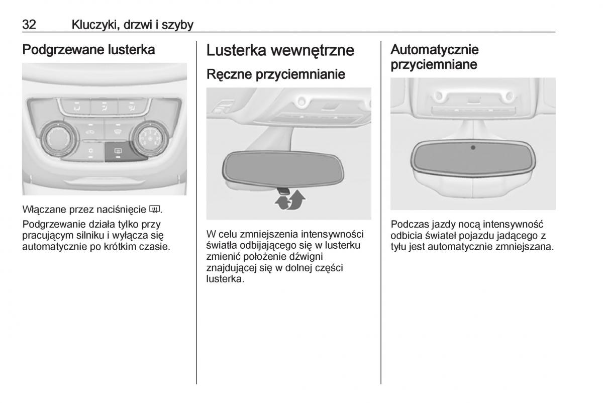 Opel Zafira C FL instrukcja obslugi / page 34