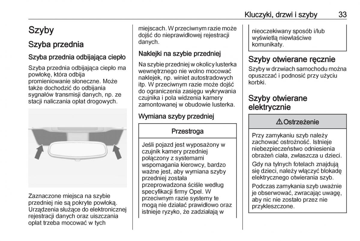 manual  Opel Zafira C FL instrukcja / page 35