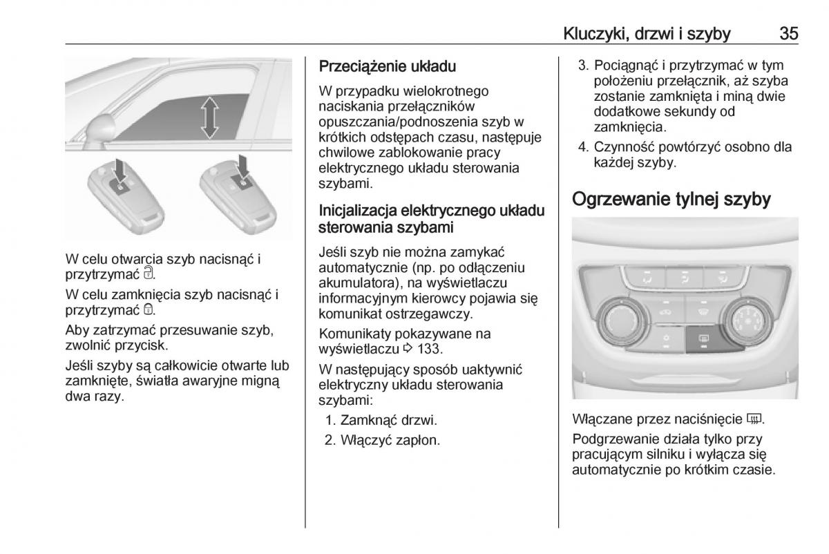 Opel Zafira C FL instrukcja obslugi / page 37