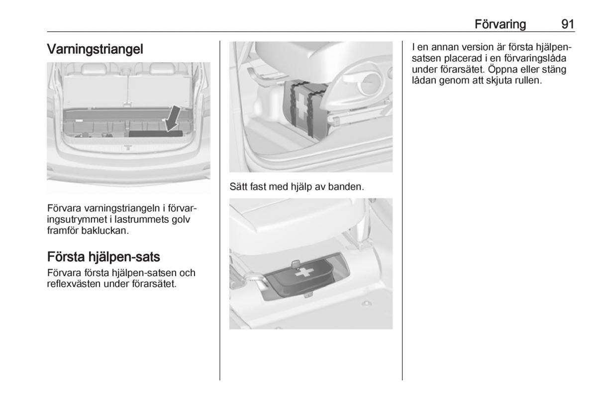 manual  Opel Zafira C FL instruktionsbok / page 93