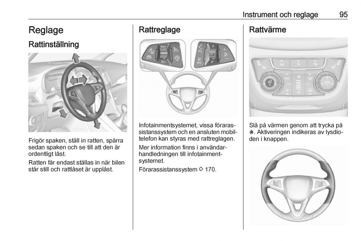 manual  Opel Zafira C FL instruktionsbok / page 97