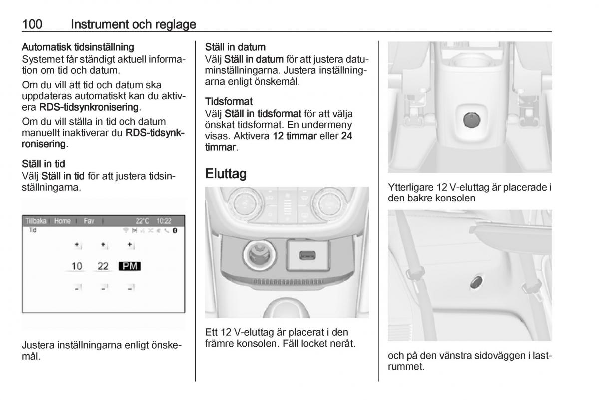 Opel Zafira C FL instruktionsbok / page 102