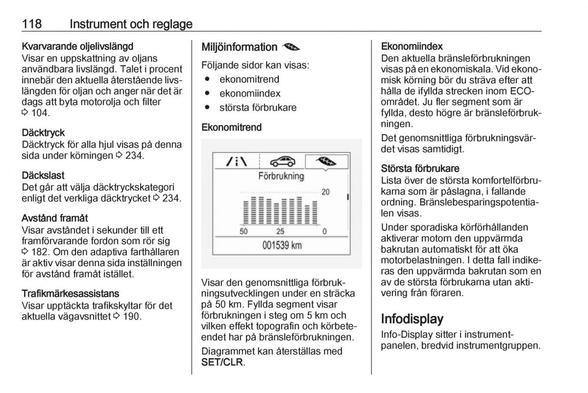 manual  Opel Zafira C FL instruktionsbok / page 120