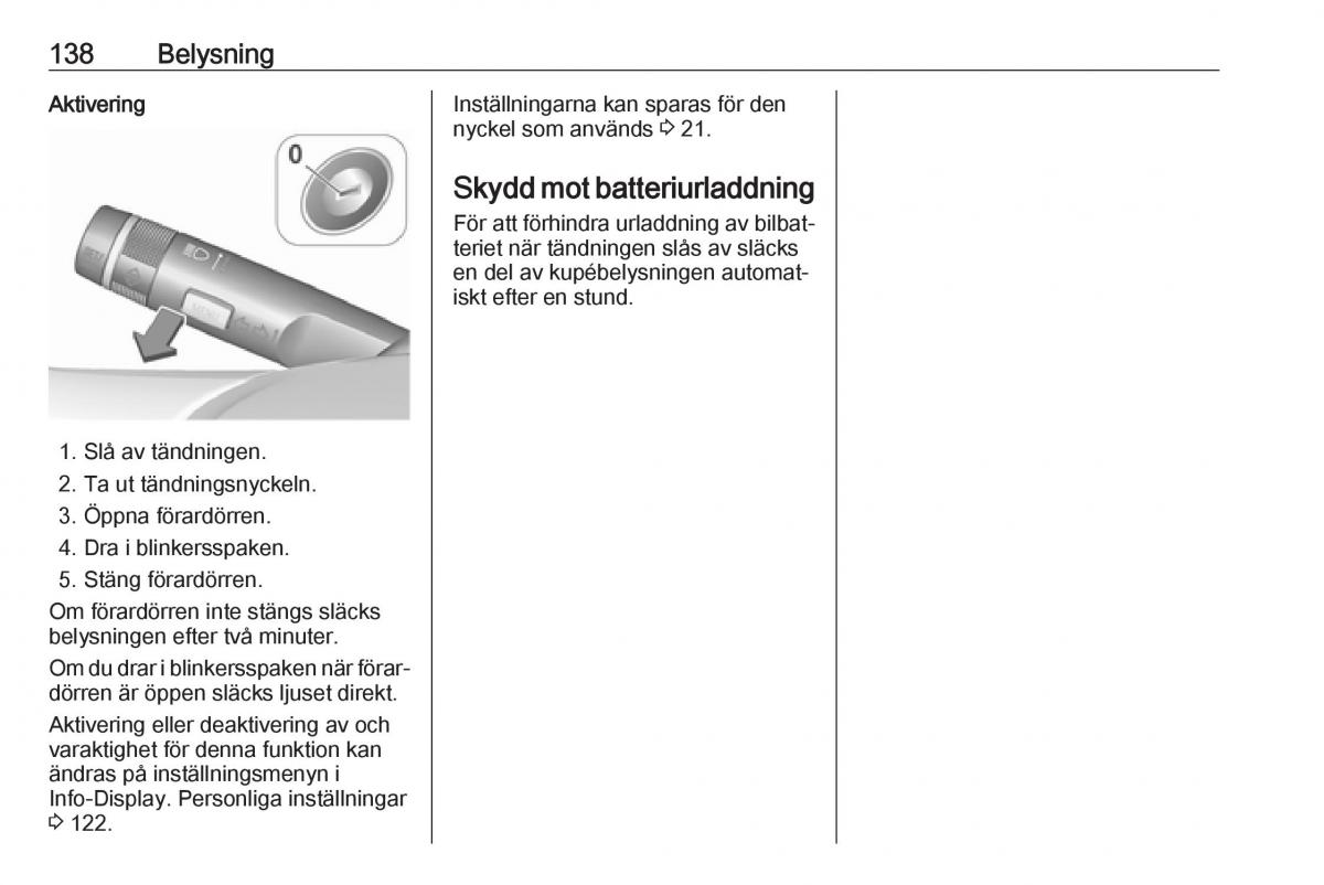 manual  Opel Zafira C FL instruktionsbok / page 140