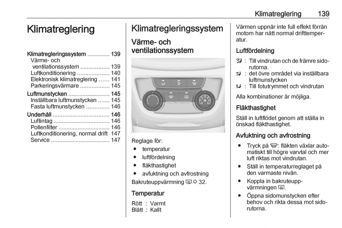 manual  Opel Zafira C FL instruktionsbok / page 141