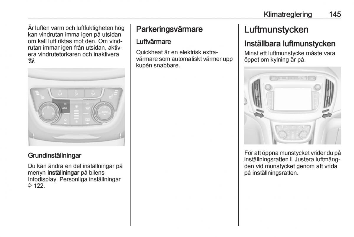 manual  Opel Zafira C FL instruktionsbok / page 147