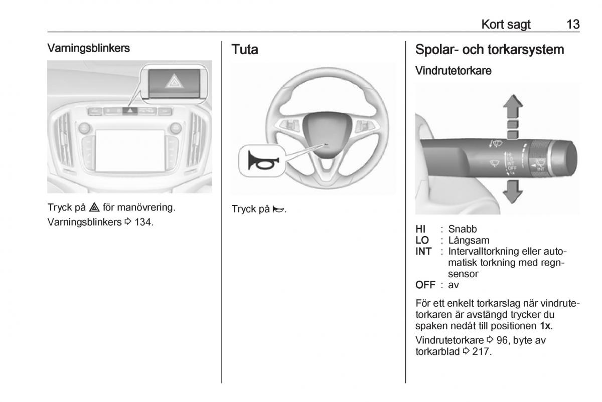 manual  Opel Zafira C FL instruktionsbok / page 15