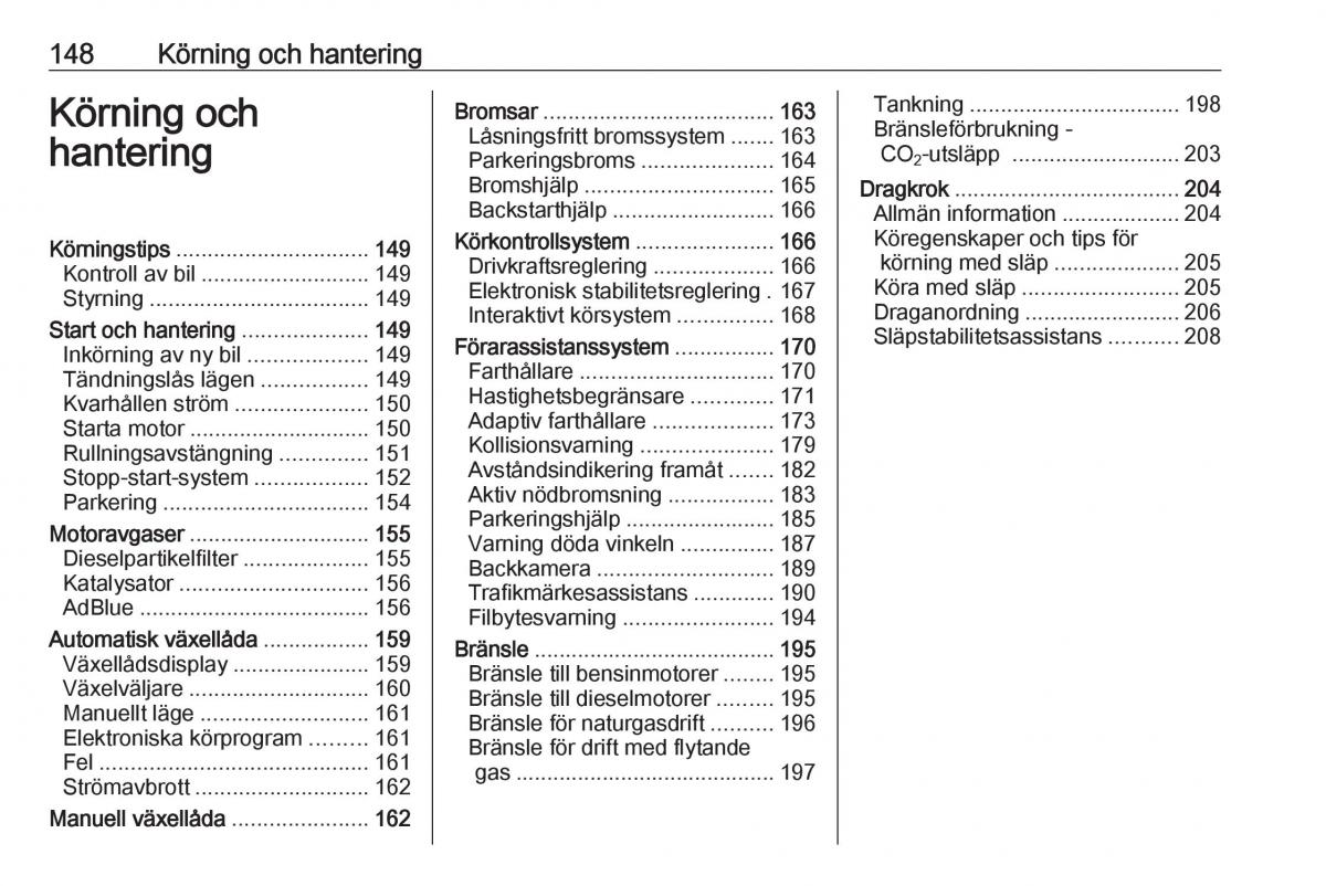 manual  Opel Zafira C FL instruktionsbok / page 150