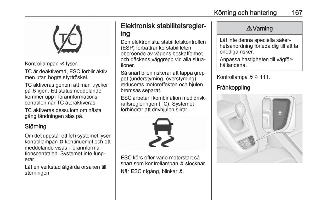 manual  Opel Zafira C FL instruktionsbok / page 169