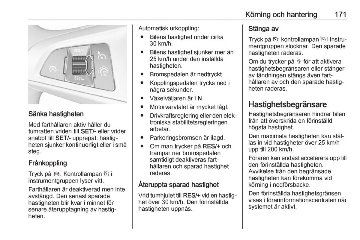 manual  Opel Zafira C FL instruktionsbok / page 173