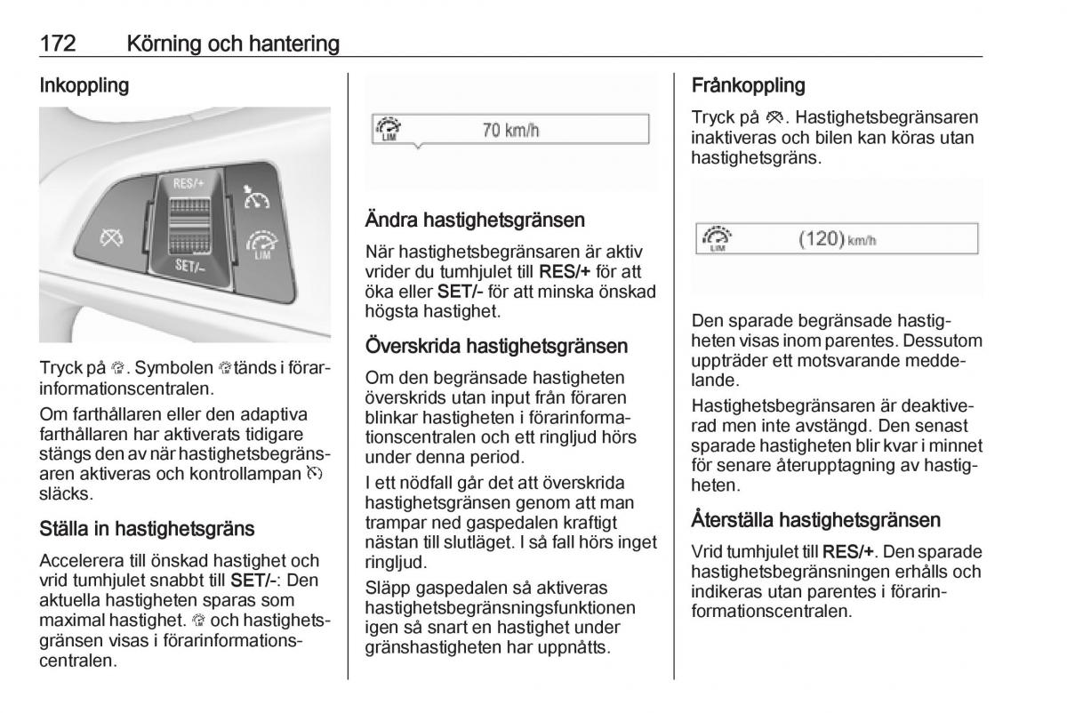 manual  Opel Zafira C FL instruktionsbok / page 174