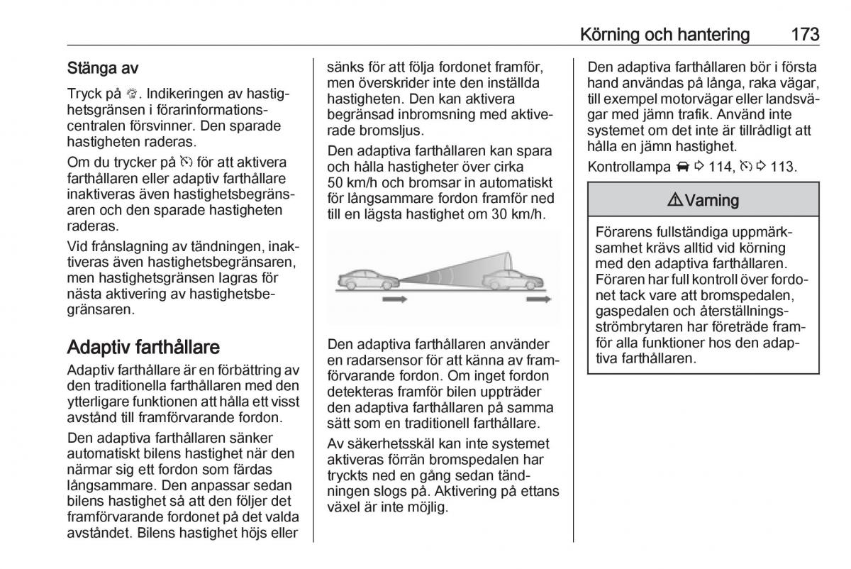 manual  Opel Zafira C FL instruktionsbok / page 175