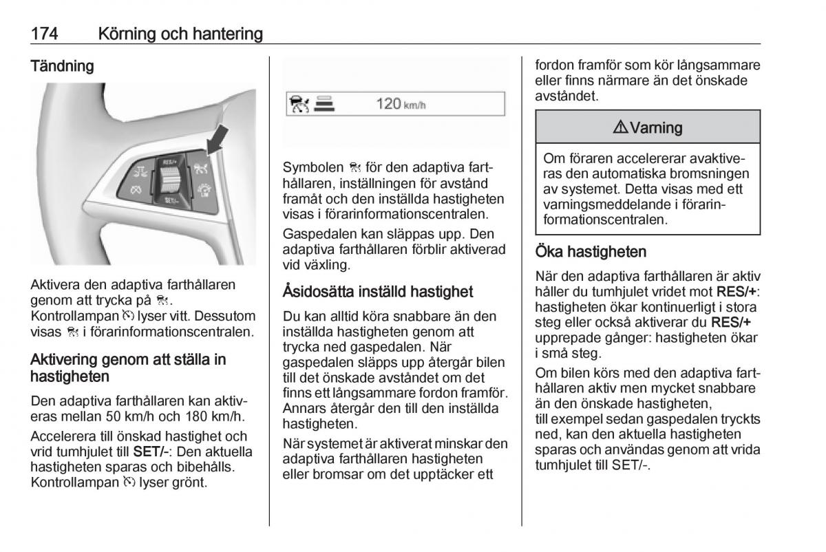 manual  Opel Zafira C FL instruktionsbok / page 176