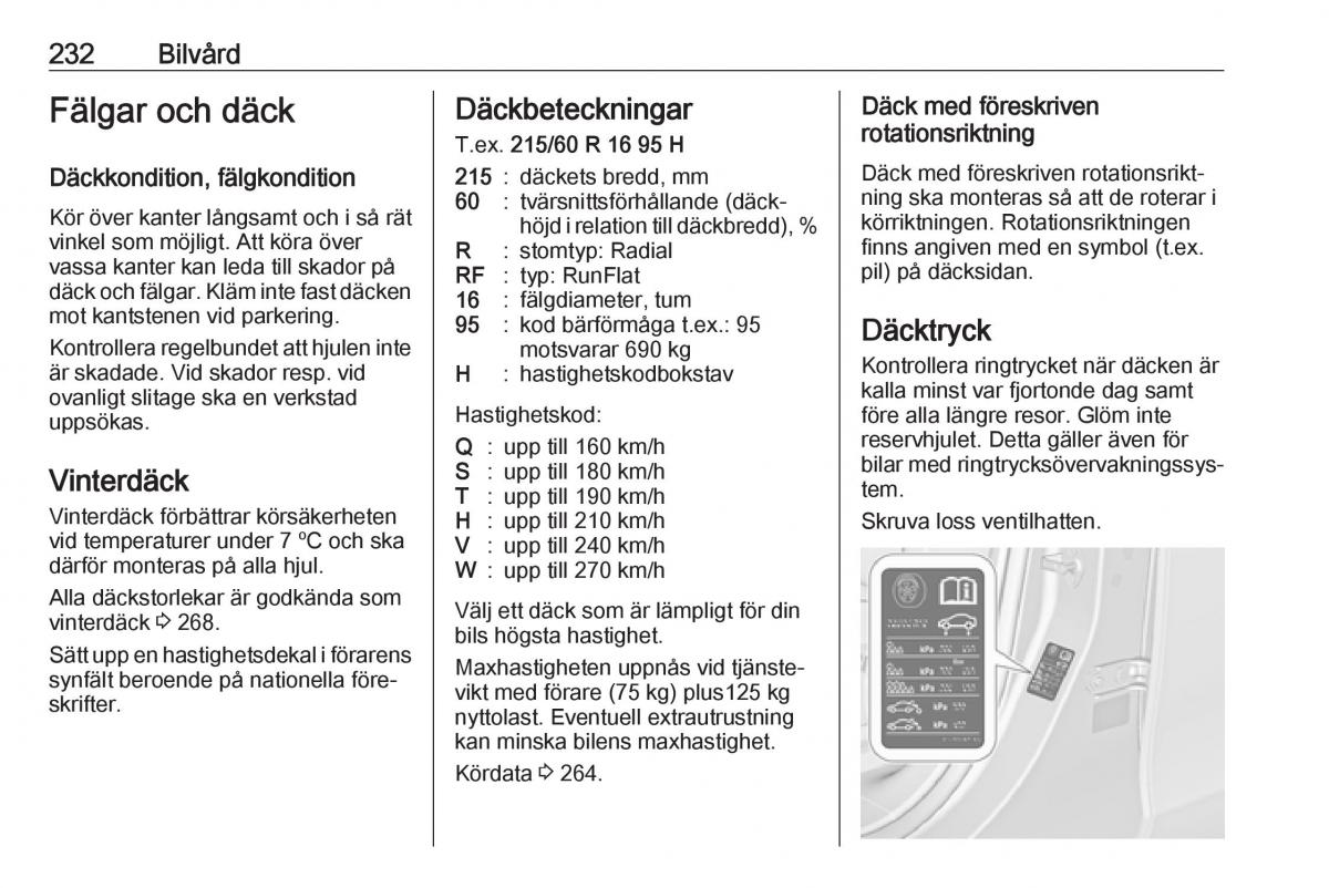 manual  Opel Zafira C FL instruktionsbok / page 234