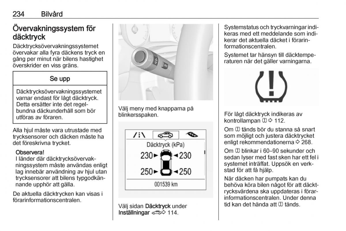 manual  Opel Zafira C FL instruktionsbok / page 236