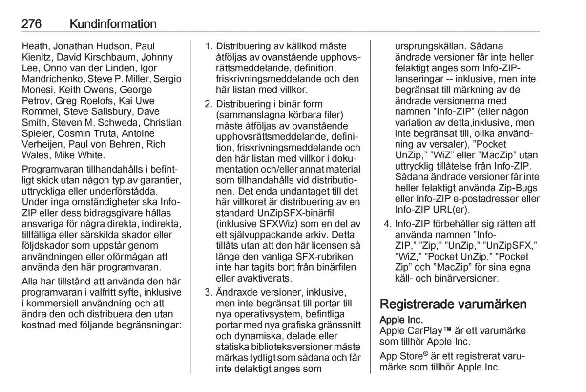 manual  Opel Zafira C FL instruktionsbok / page 278