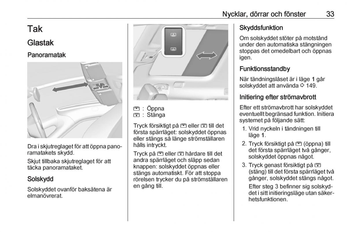 manual  Opel Zafira C FL instruktionsbok / page 35