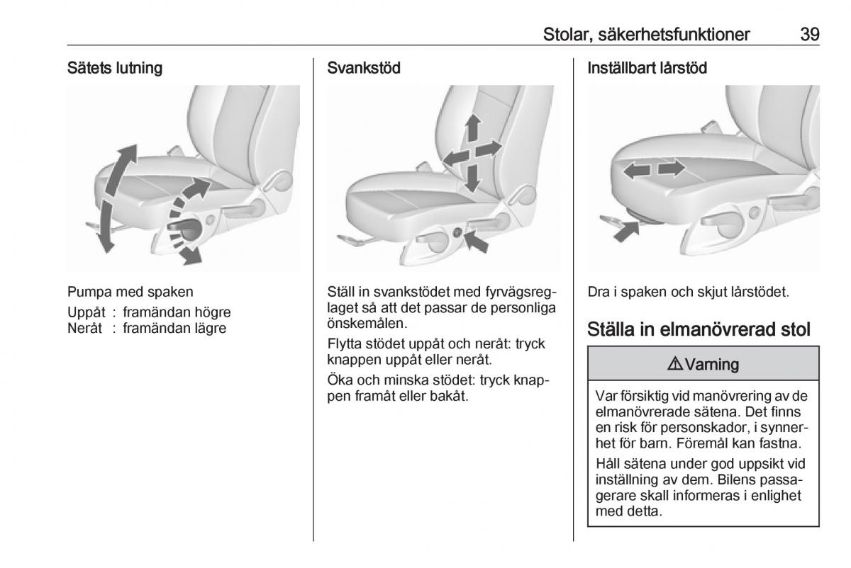 manual  Opel Zafira C FL instruktionsbok / page 41