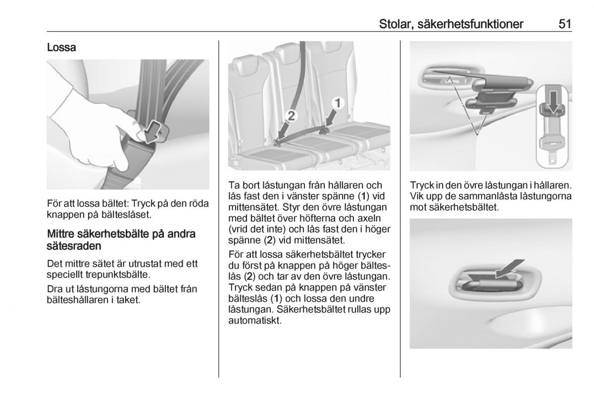 manual  Opel Zafira C FL instruktionsbok / page 53