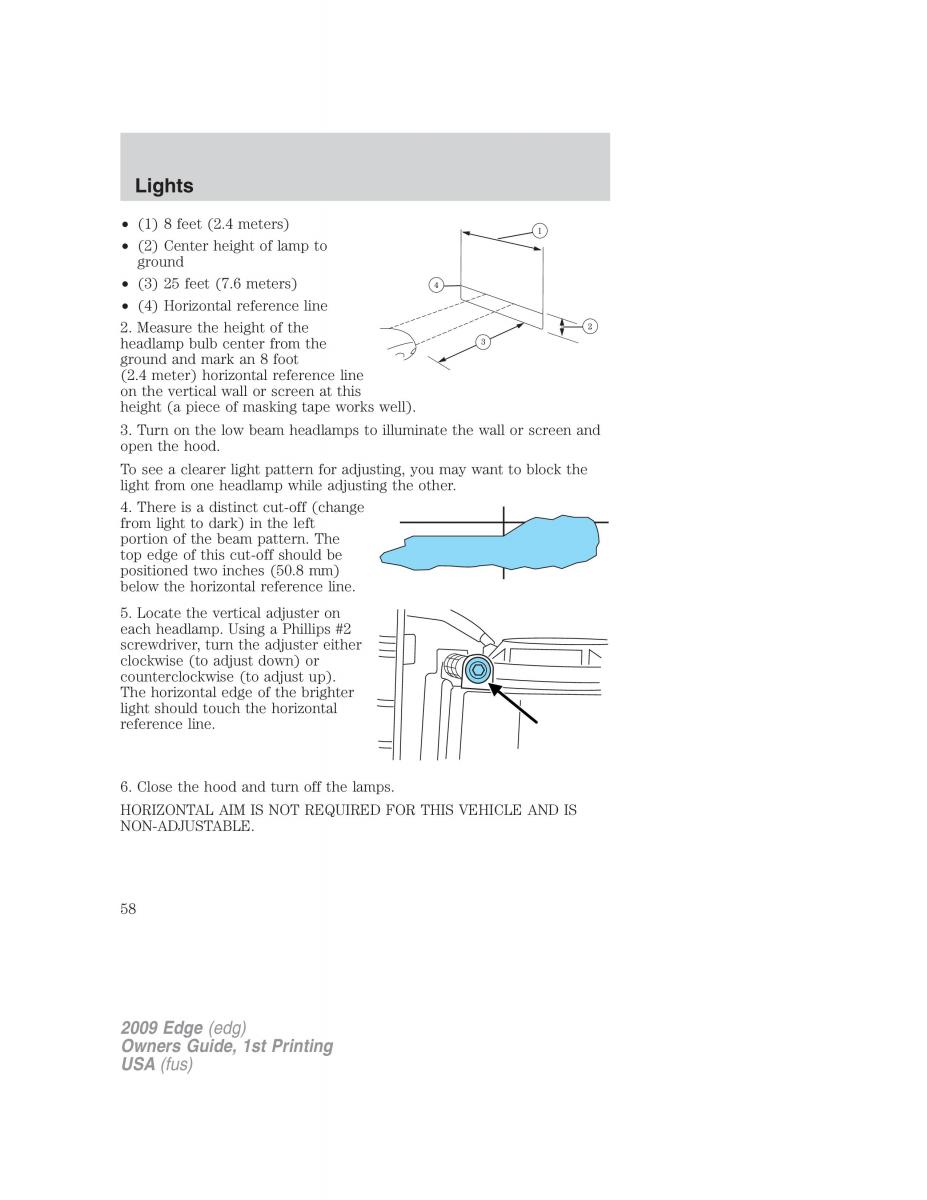 Forde Edge I owners manual / page 58