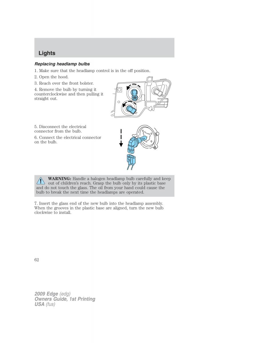 Forde Edge I owners manual / page 62