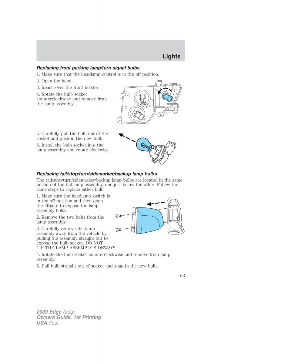 Forde Edge I owners manual / page 63