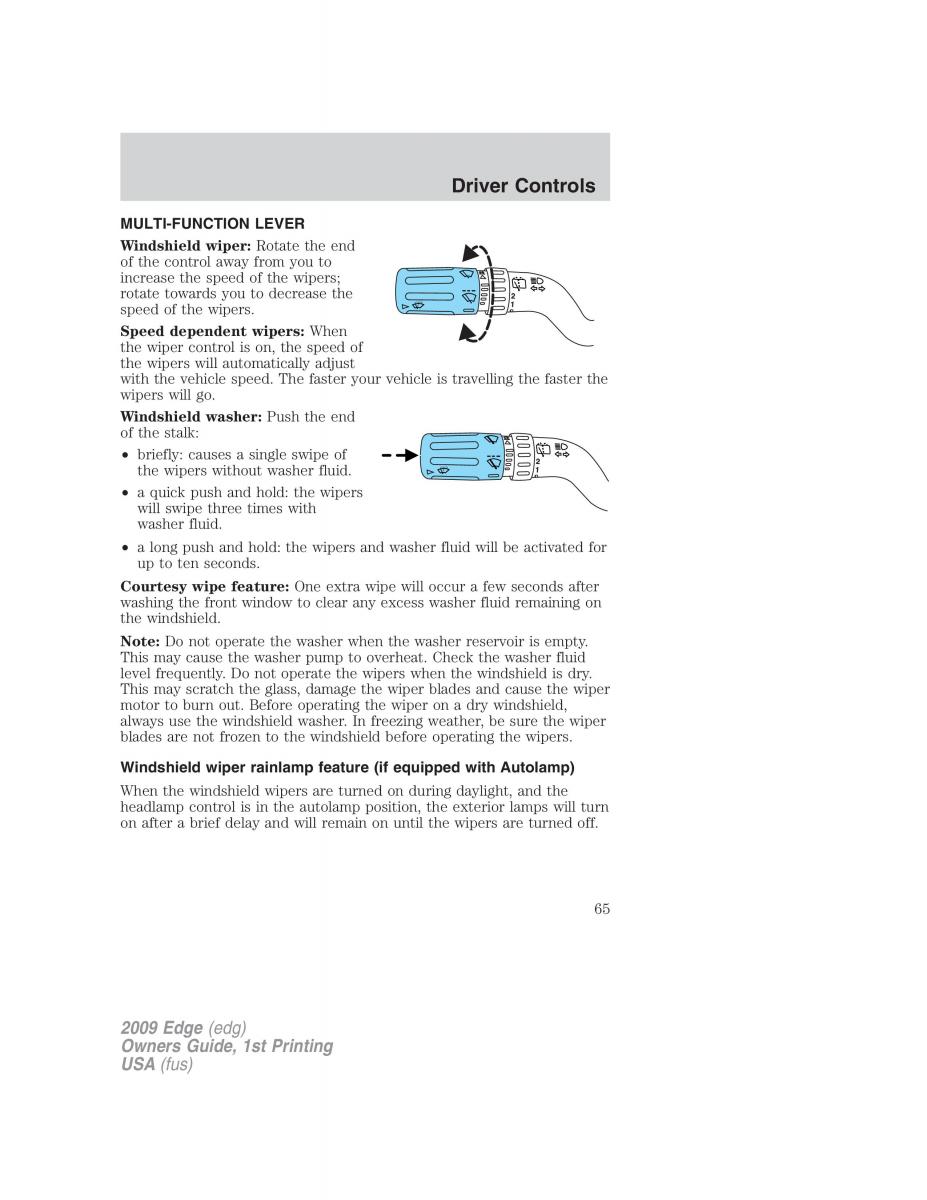 Forde Edge I owners manual / page 65