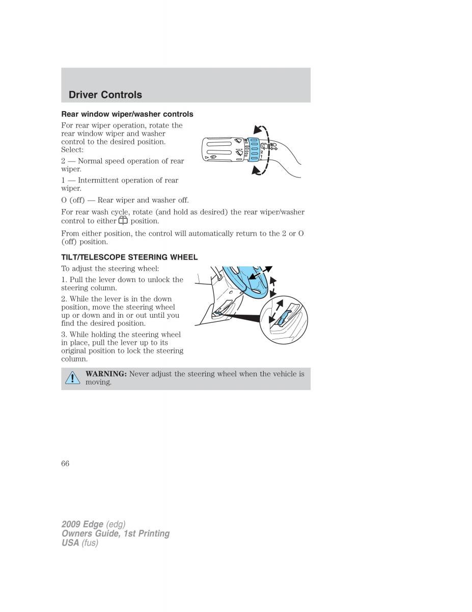 Forde Edge I owners manual / page 66