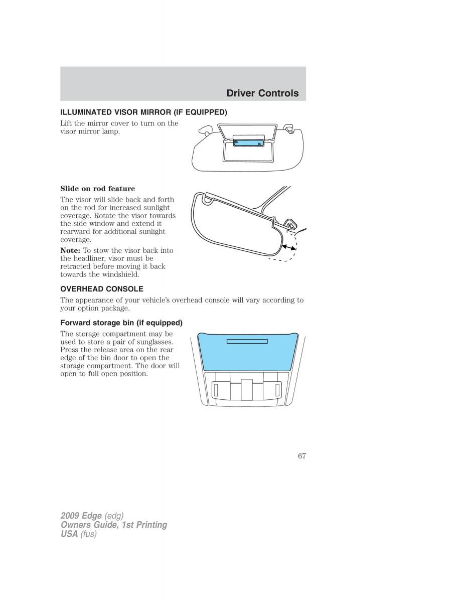 Forde Edge I owners manual / page 67